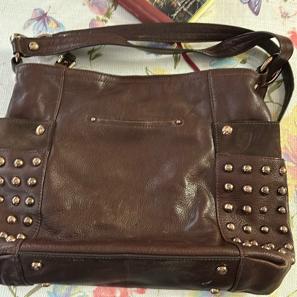 Really nice brown bag wall leather several pockets